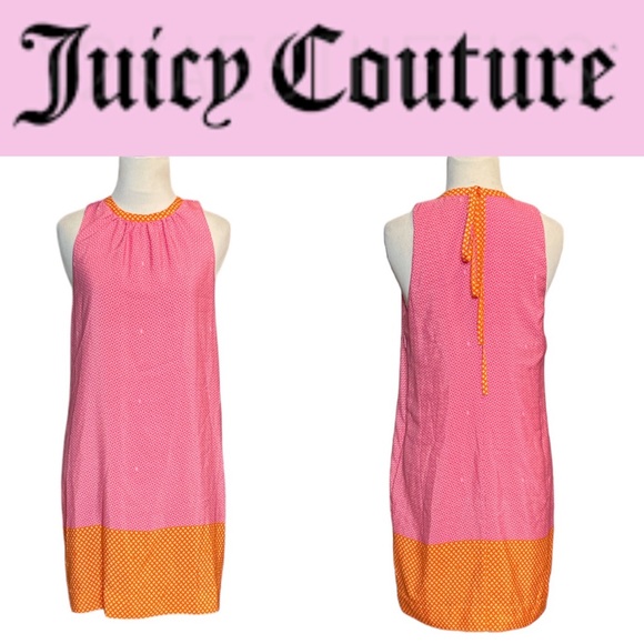 JUICY COUTURE MINI SLEEVELESS SHIFT DRESS - Picture 1 of 13
